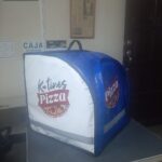 mochila para delivery de pizza